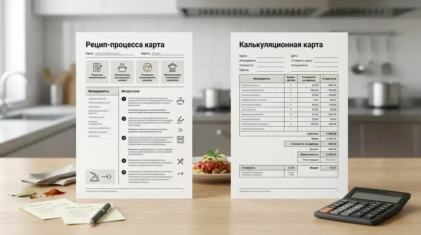 Иллюстрация к статье: Калькуляционная карта и технологическая карта: в чём разница