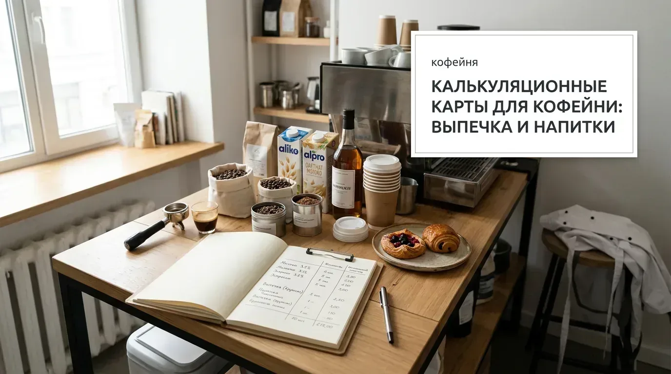 Иллюстрация к статье: Калькуляционные карты для кофейни: выпечка и напитки