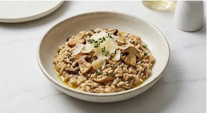 Porcini mushroom risotto