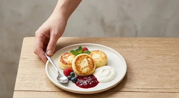 Сырники с домашней сметаной